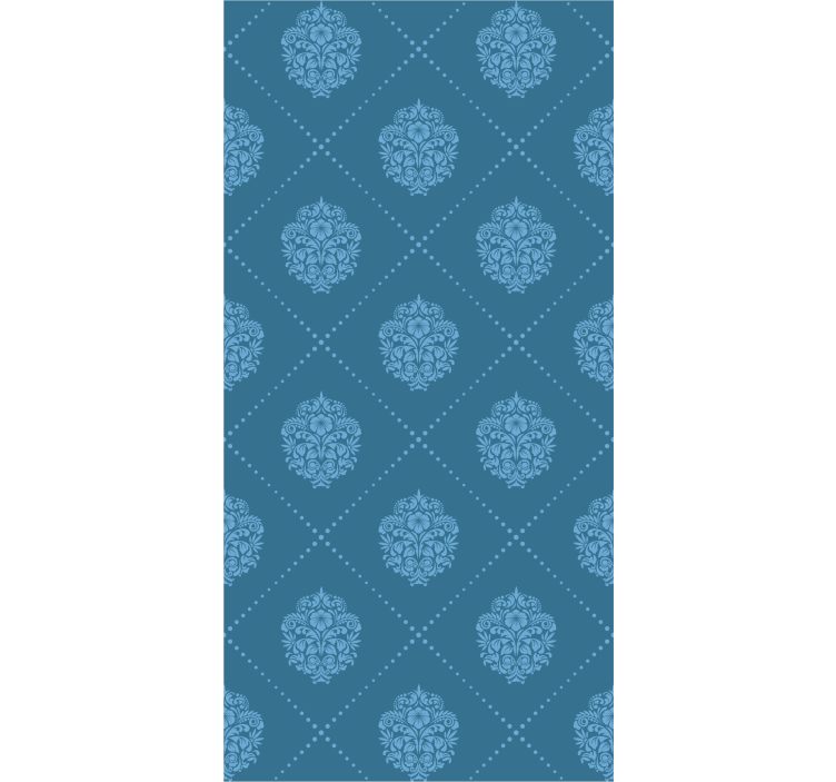 Dining room blind with floral diamond pattern - TenStickers