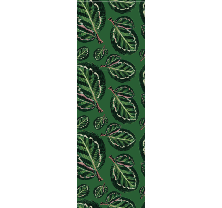 Green maranta dining room blind - TenStickers
