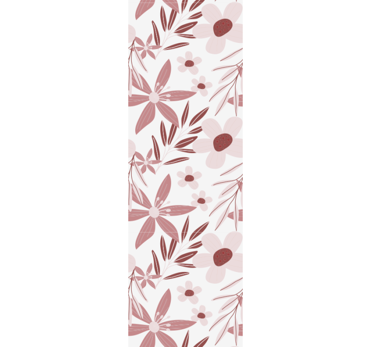 Pink daisy flowers dining room blind - TenStickers
