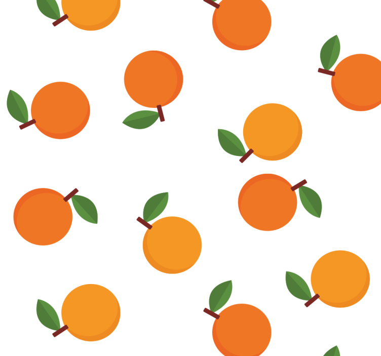 Dining room blind in elegant oranges design - TenStickers