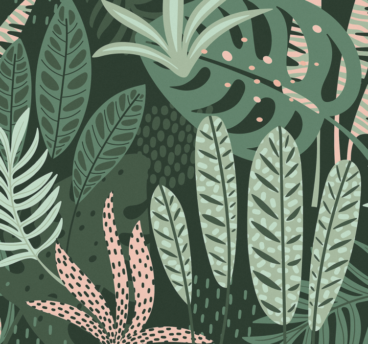 Dining room blind with summery palm trees design - TenStickers