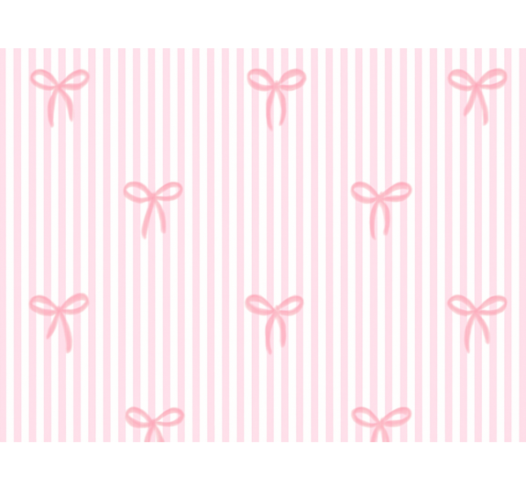 Blind children in pink stripes and bows - TenStickers