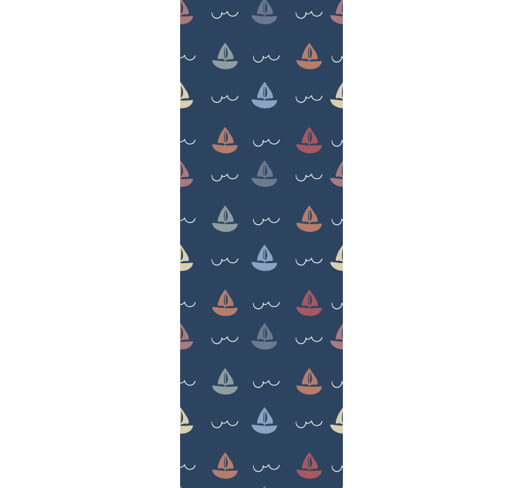 Blind children sailing boats motif - TenStickers