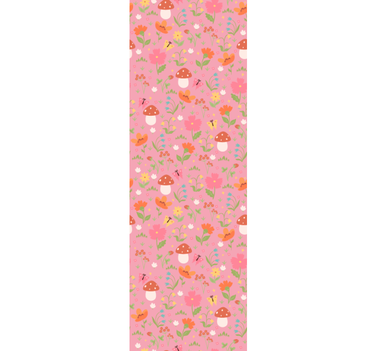 Blind children floral mushroom design - TenStickers