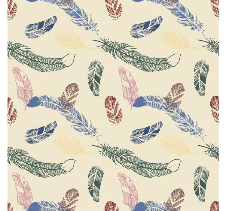Blind children colorful feathers - TenStickers