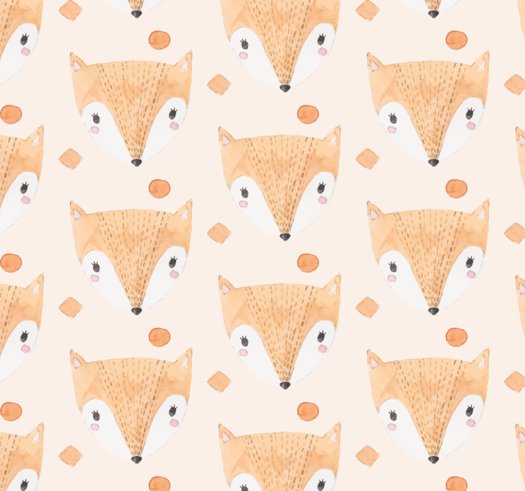 Blind children hand painted fox - TenStickers