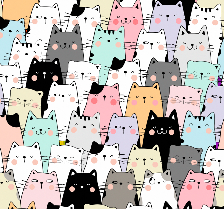 Blind children love feline friends - TenStickers