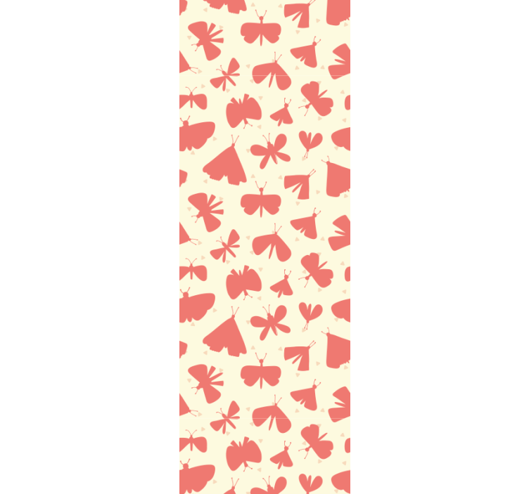Blind children abstract pink geometric butterfly pattern - TenStickers