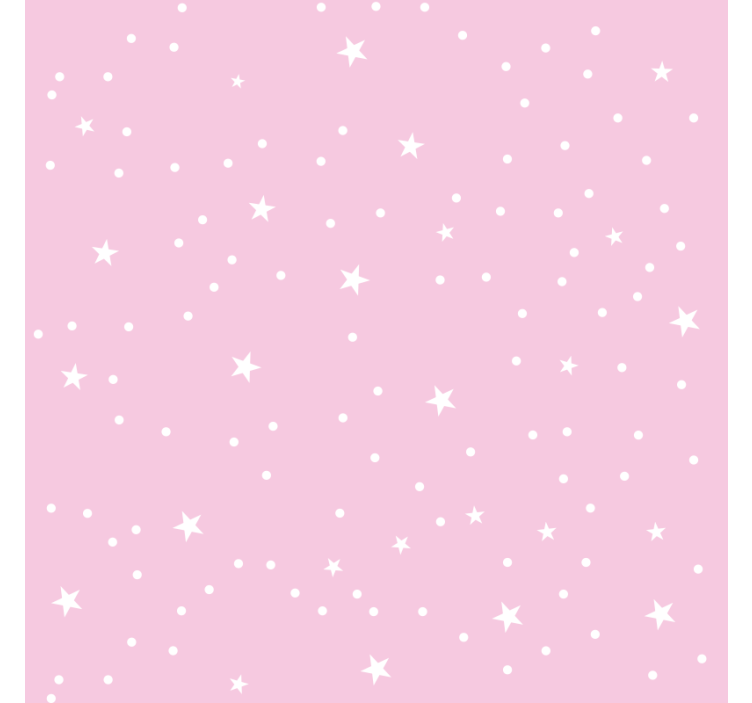 Blind children white stars on pink background - TenStickers