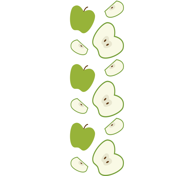 Blind children joyful green apples - TenStickers