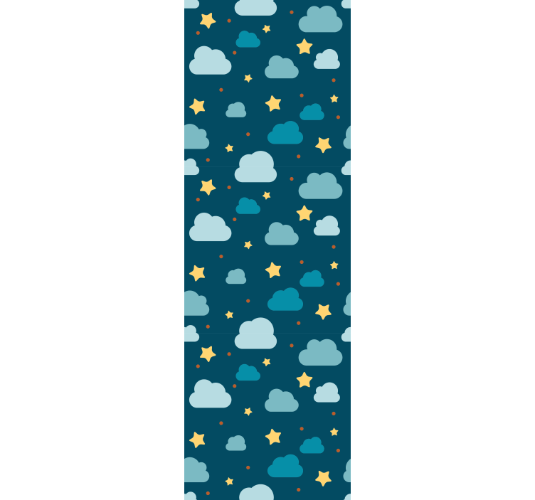 Blind children stargazing on a cloudy night - TenStickers