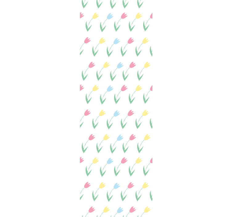 Blind children colourful tulip flower pattern - TenStickers