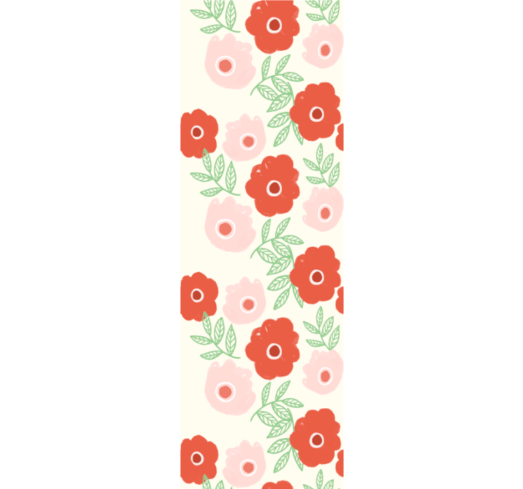 Blind children anemone flower pattern design - TenStickers