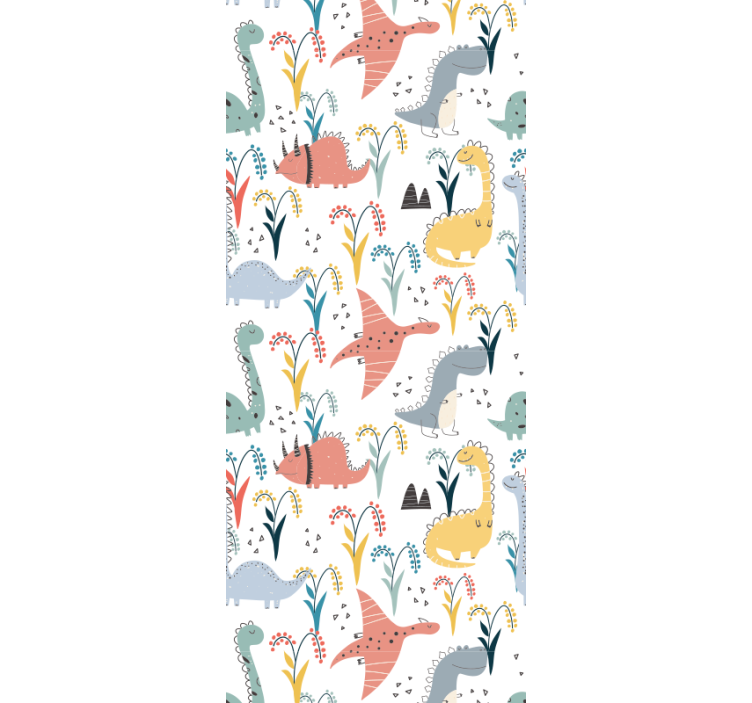 Blind children exploring dinosaurs and trees - TenStickers