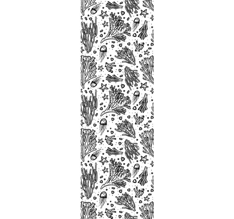 Blind children black silhouetted sea creatures - TenStickers