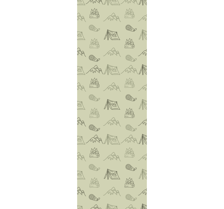 Blind children hand-drawn camping gear - TenStickers