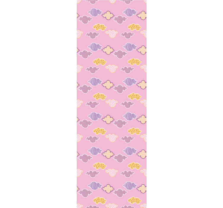 Blind children pink clouds design - TenStickers