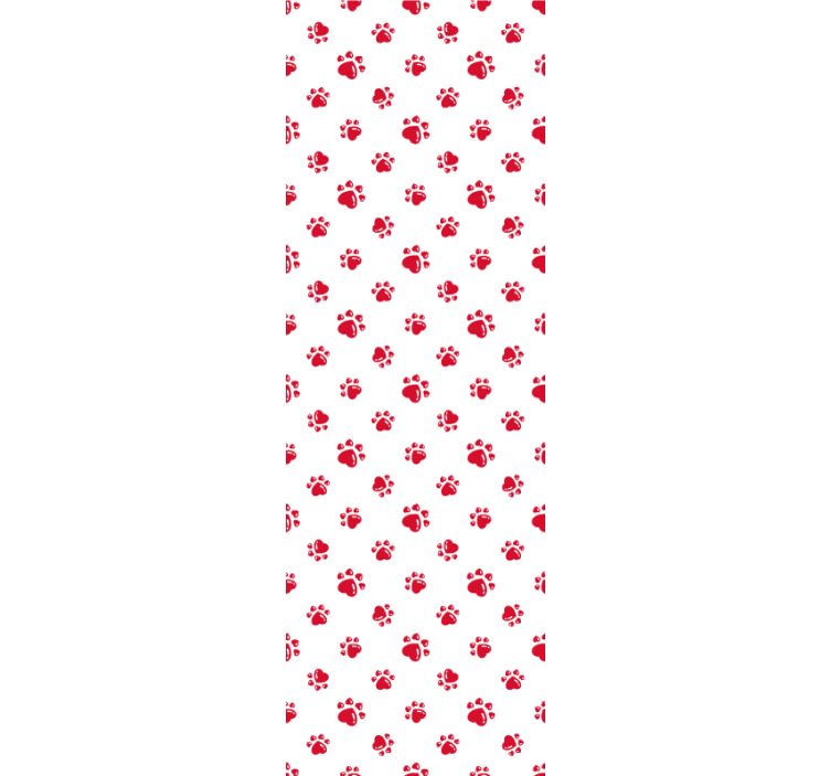 Blind children cat paws and heart design - TenStickers