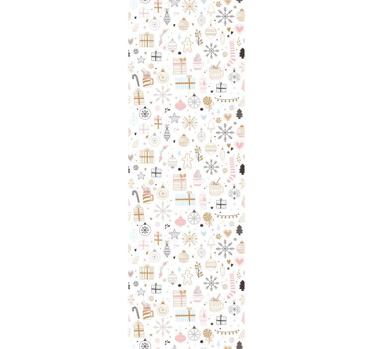 Blind children winter christmas pattern - TenStickers