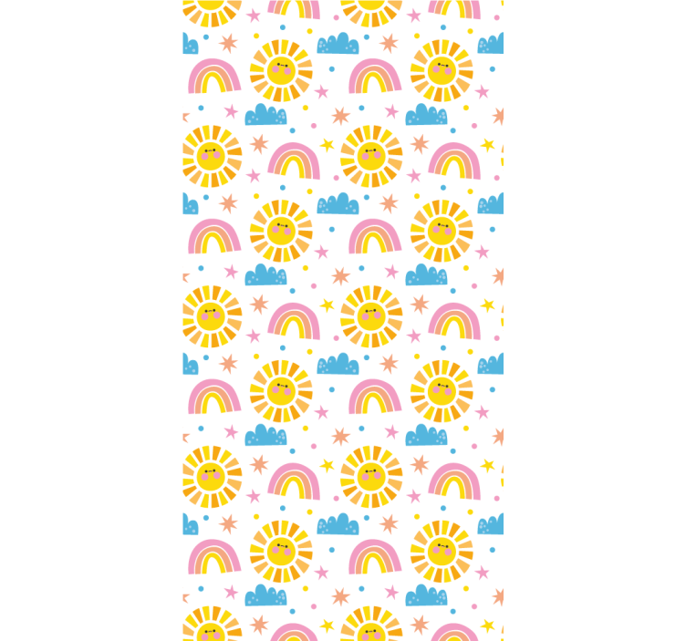 Blind children enjoy rainbows, suns, and clouds - TenStickers