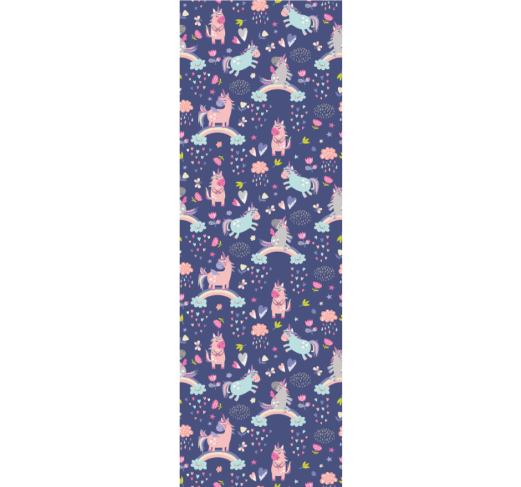 Blind children colorful unicorns with rainbow pattern - TenStickers
