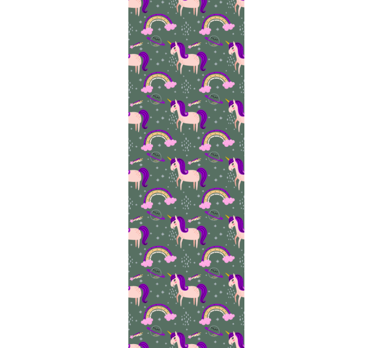 Blind children pink and green unicorns - TenStickers