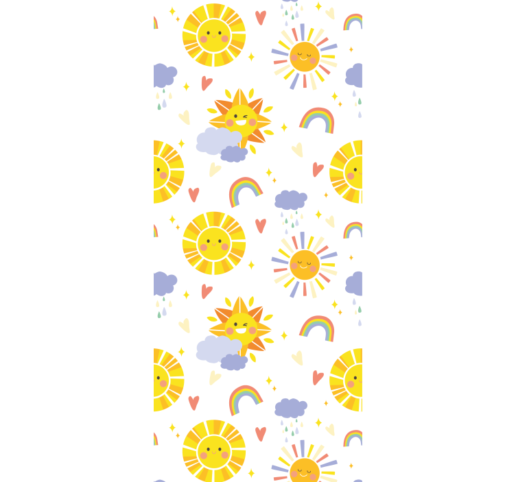 Pastel rainbows and clouds for blind children - TenStickers