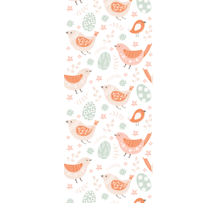 Blind children minimalistic nordic little birds - TenStickers