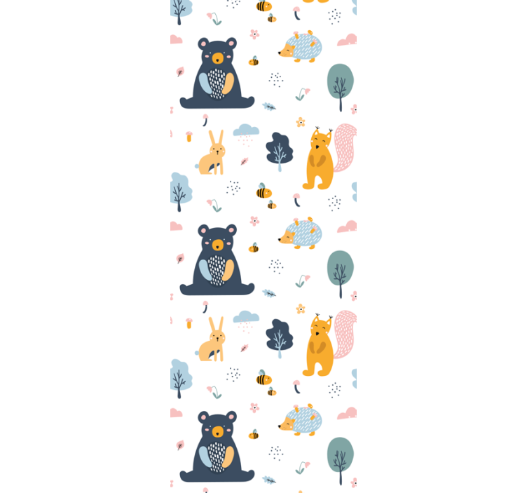 Blind children colorful squirrels and teddy bears - TenStickers