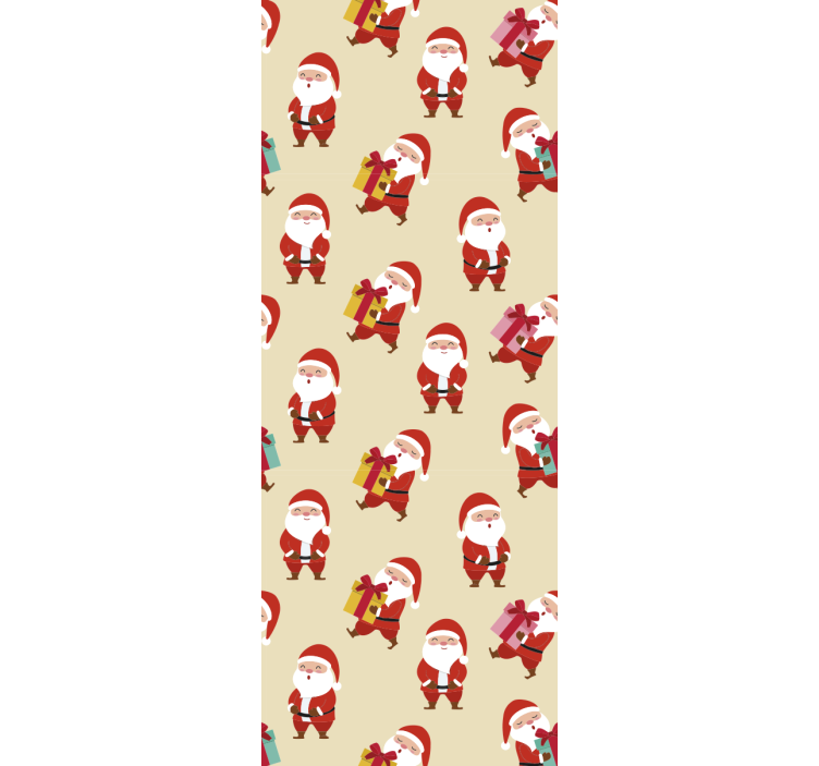 Blind children smiling santa claus and christmas gifts - TenStickers