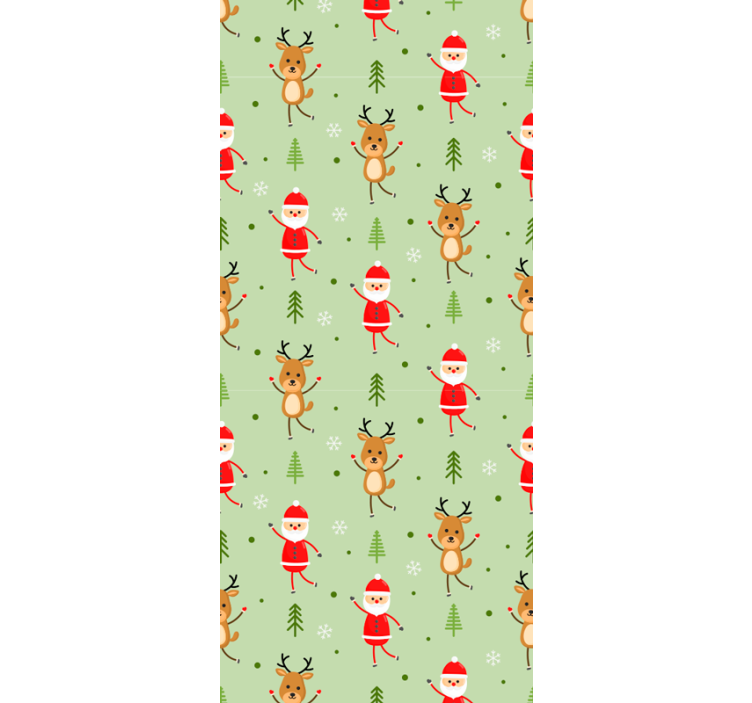 Blind children santa claus and one of his reindeer - TenStickers