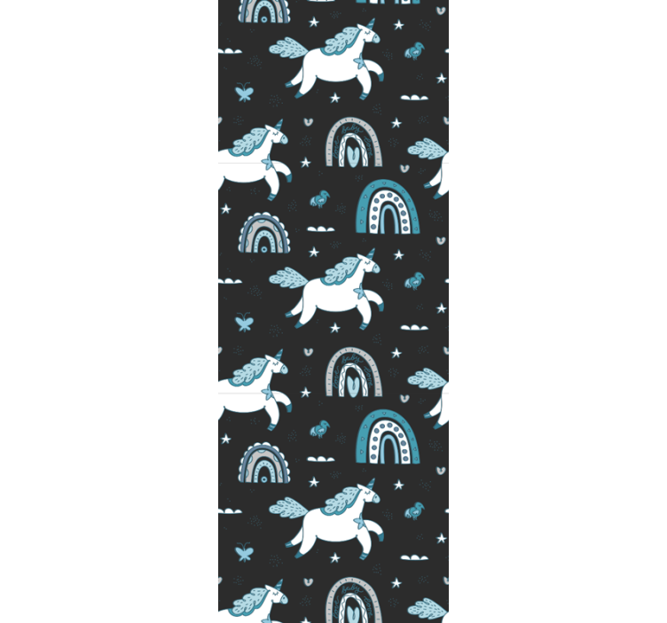 Blind children seamless dark horse pattern - TenStickers