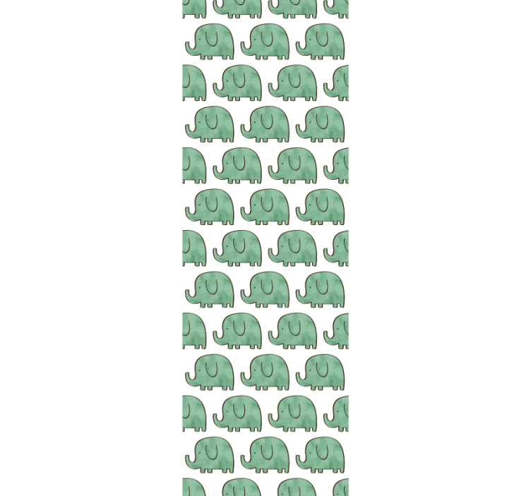 Blind children pattern with cute elephants - TenStickers