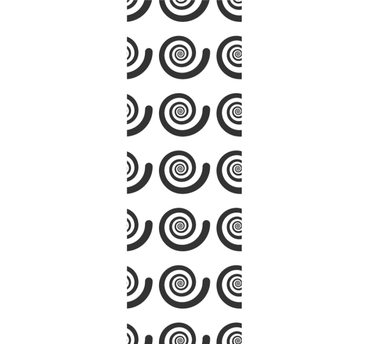 Blind children black and white hypnotic spiral - TenStickers