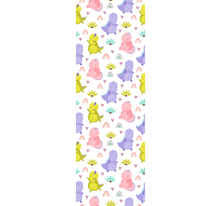 Blind children colorful dinosaur pattern - TenStickers
