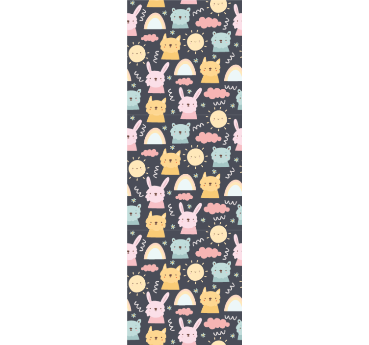 Blind children pastel animals and rainbows - TenStickers