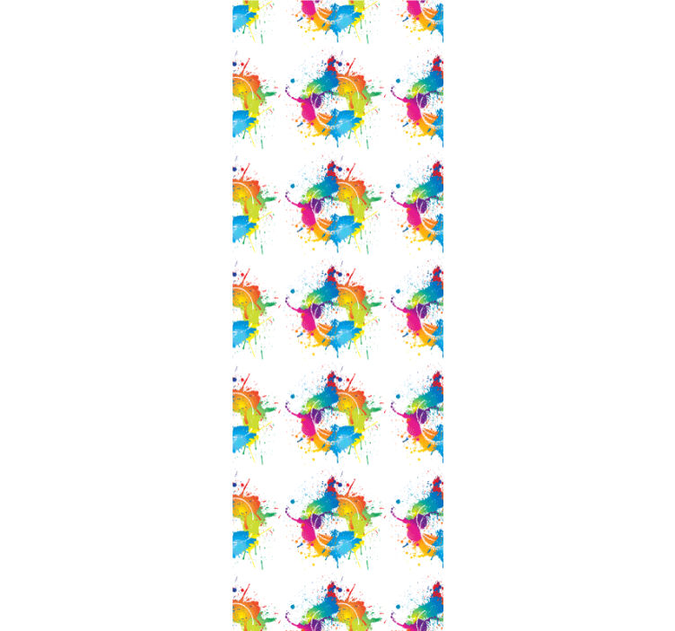 Blind children colorful backgrounds - TenStickers
