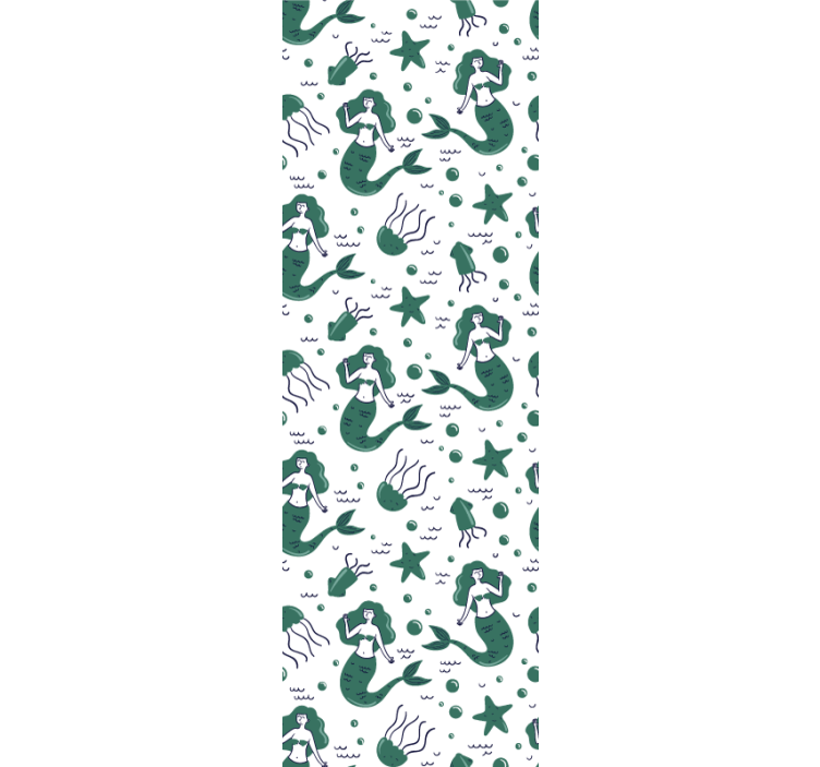 Blind children green mermaids toys - TenStickers