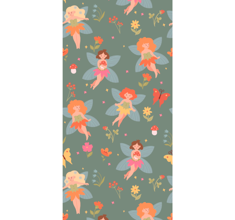 Blind children blooming with women's flowers - TenStickers