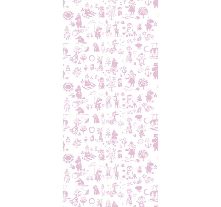 Blind children pink moomin full bedding set - TenStickers
