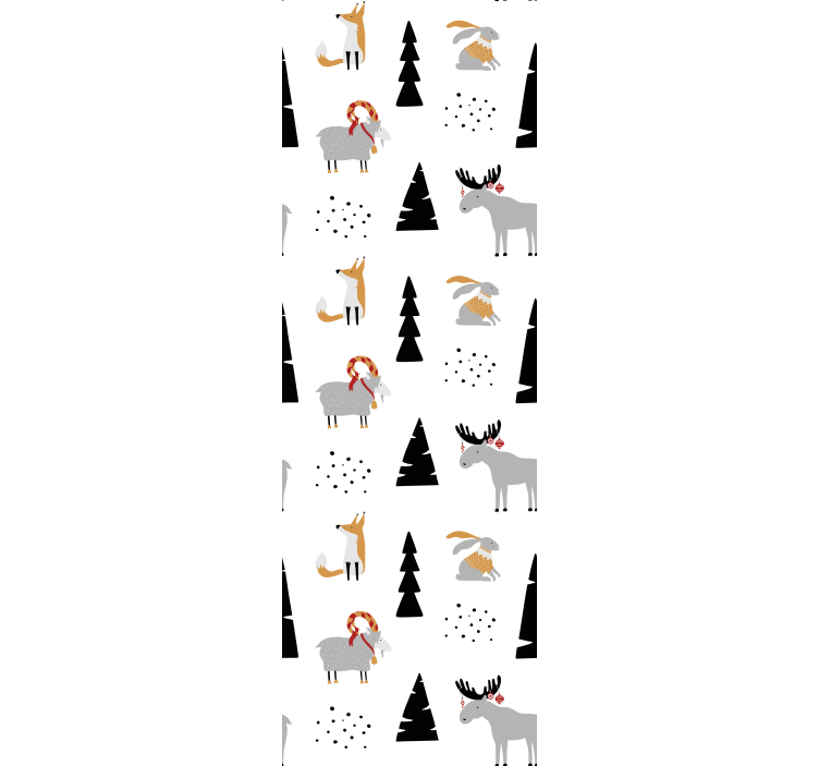 Blind children winter animals design - TenStickers