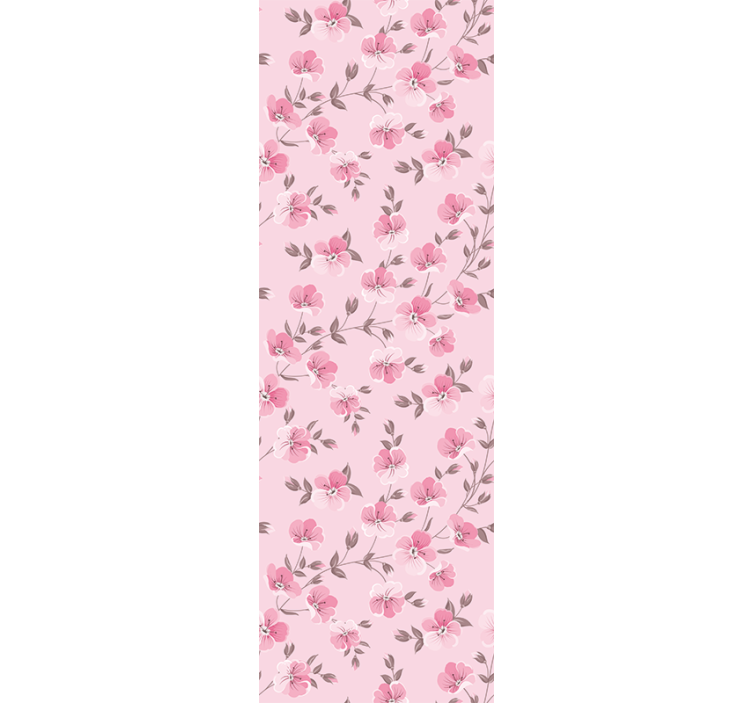 Blind children cute pink flowers - TenStickers