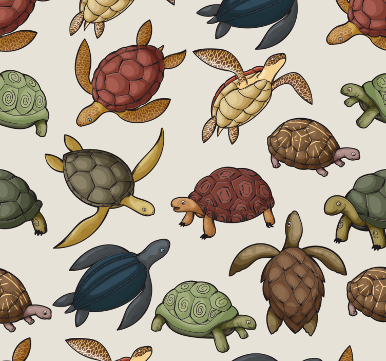 Blind children exploring a variety of turtles - TenStickers