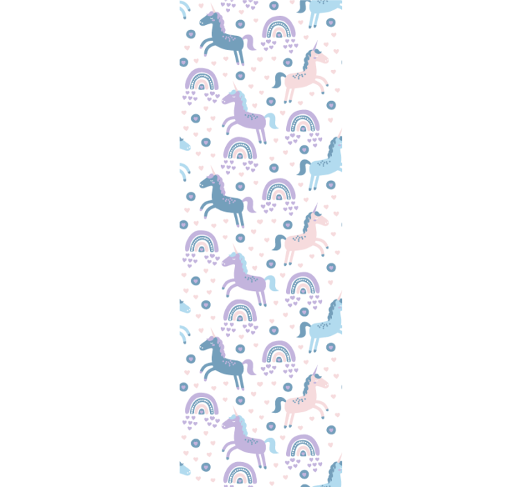 Blind children sweet pastel unicorn pattern - TenStickers