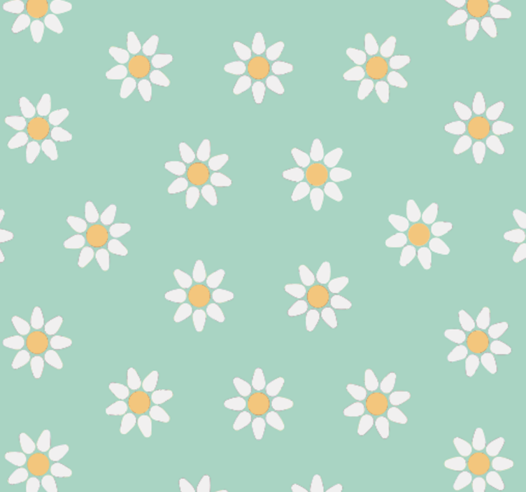 Blind children kids daisy pattern - TenStickers