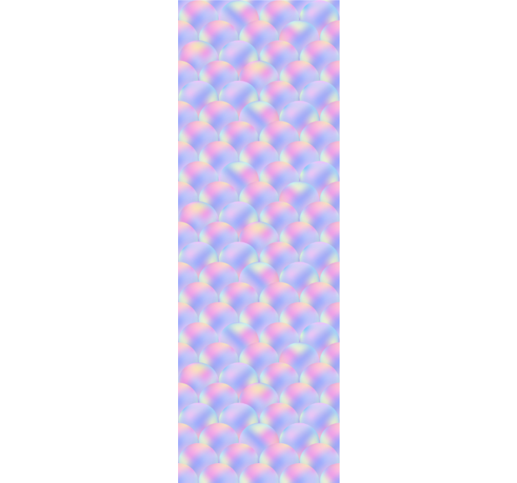 Blind children multicolor mermaid scales - TenStickers