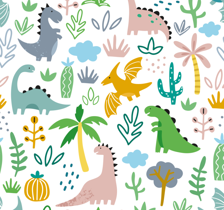 Blind children scandinavian jurassic design - TenStickers