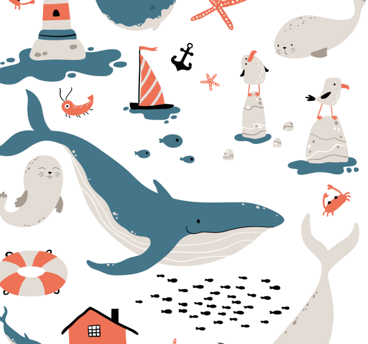 Blind children under the sea - TenStickers