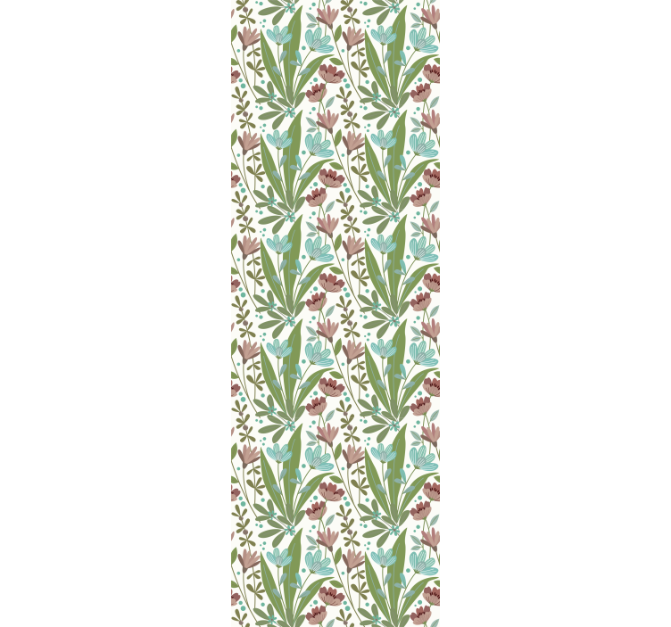 Blind office vintage floral design - TenStickers