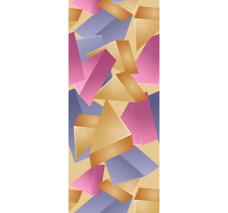 Blind office gold pyramid design - TenStickers